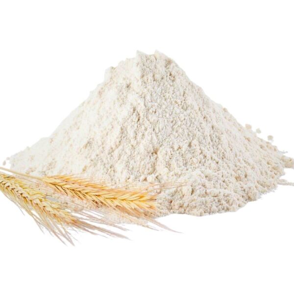 Native wheat starch powder with wheat stalks