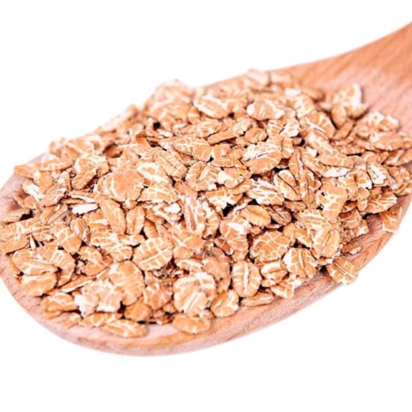 Food grade red wheat flakes for cereal and bakery applications