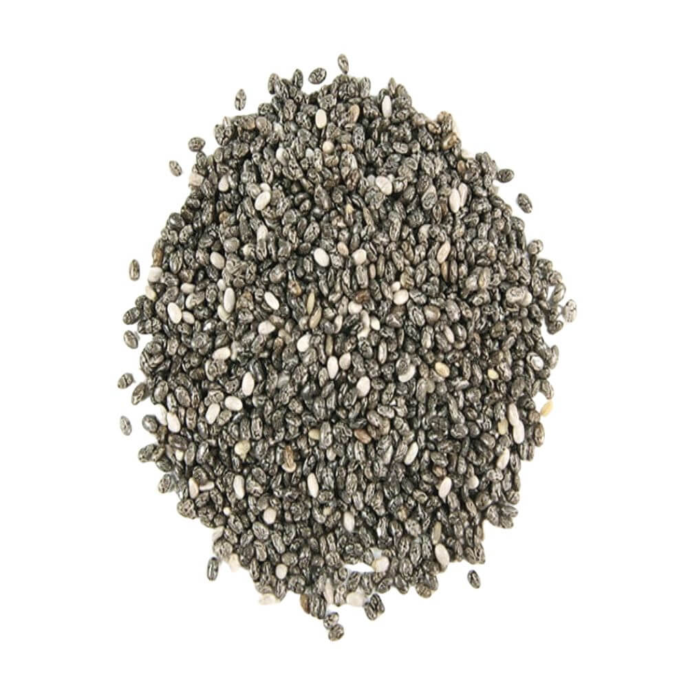 Bulk chia seeds from Brazil supplied to health food, supplement, and beverage companies