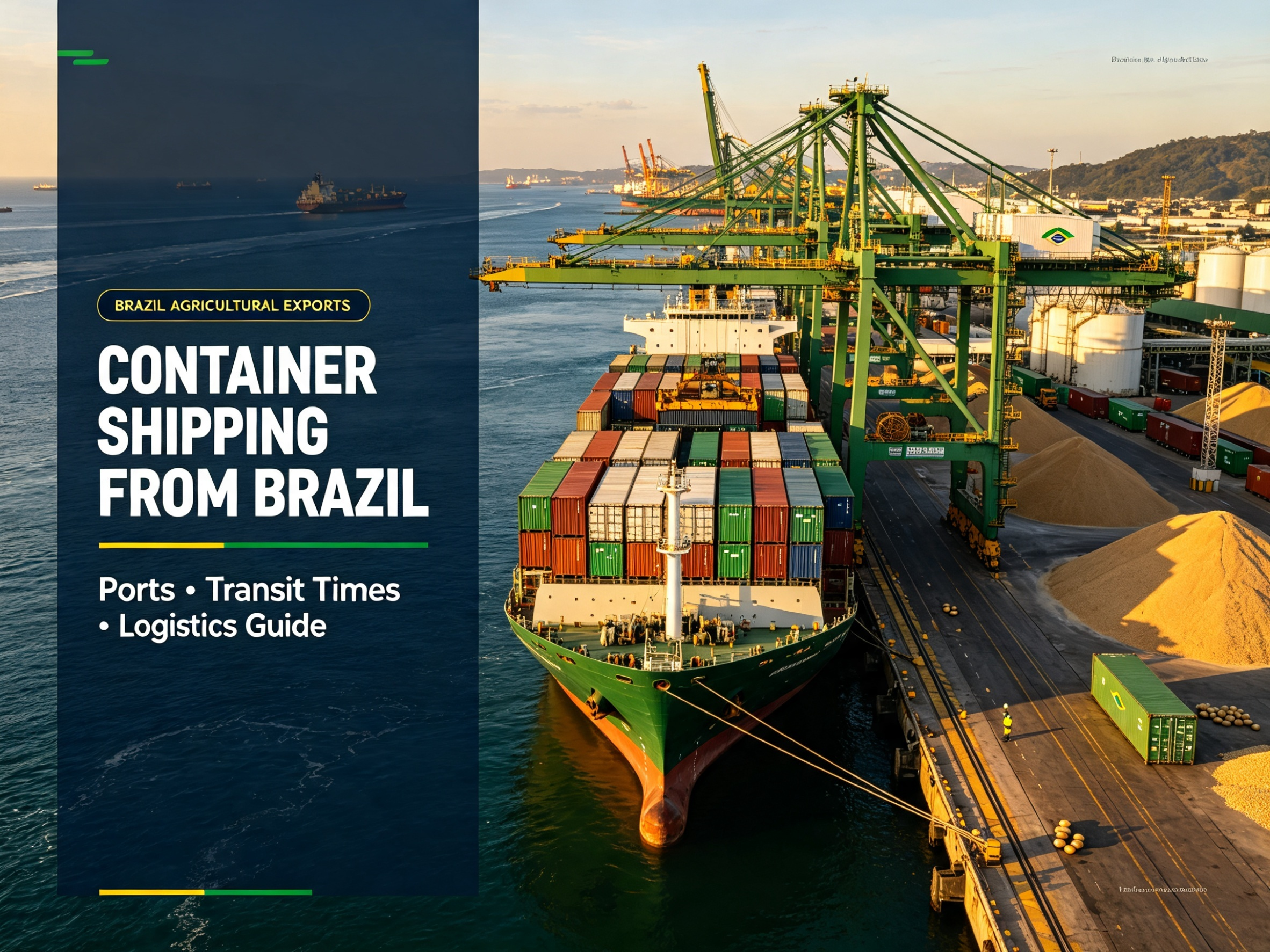 Container shipping from Brazil through a Brazilian agricultural export port